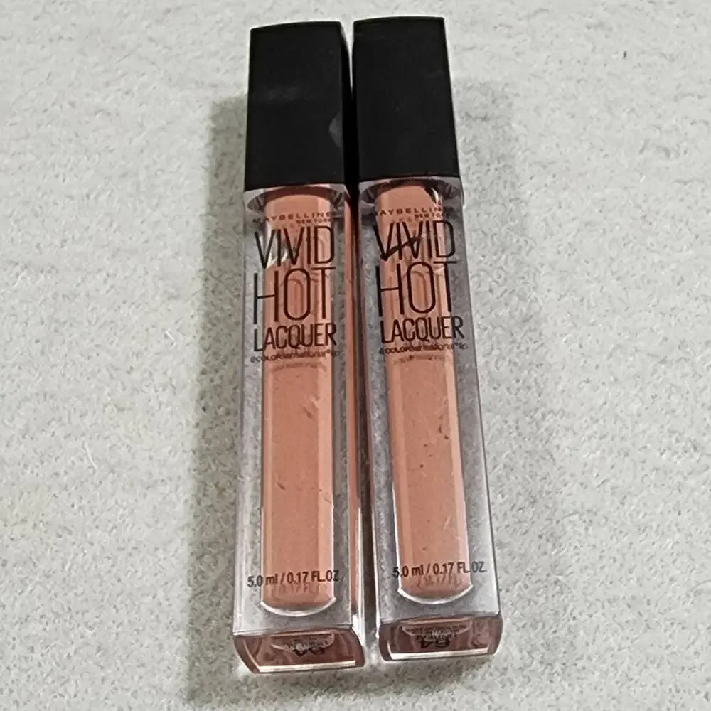 Vivid Hot Lacquer 64 UNREAL x2pk  ColorSensational Lip Maybelline New York NEW